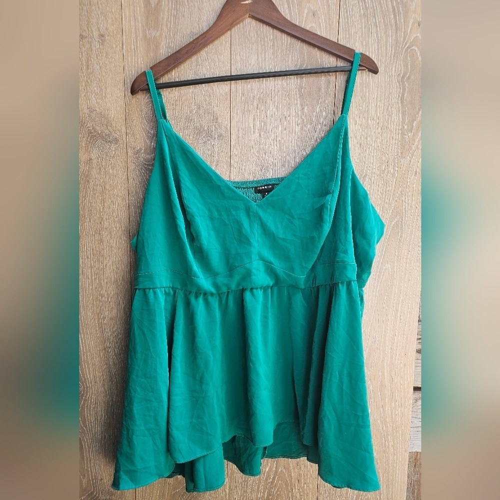 Torrid 4 Emerald Green Camisole Top